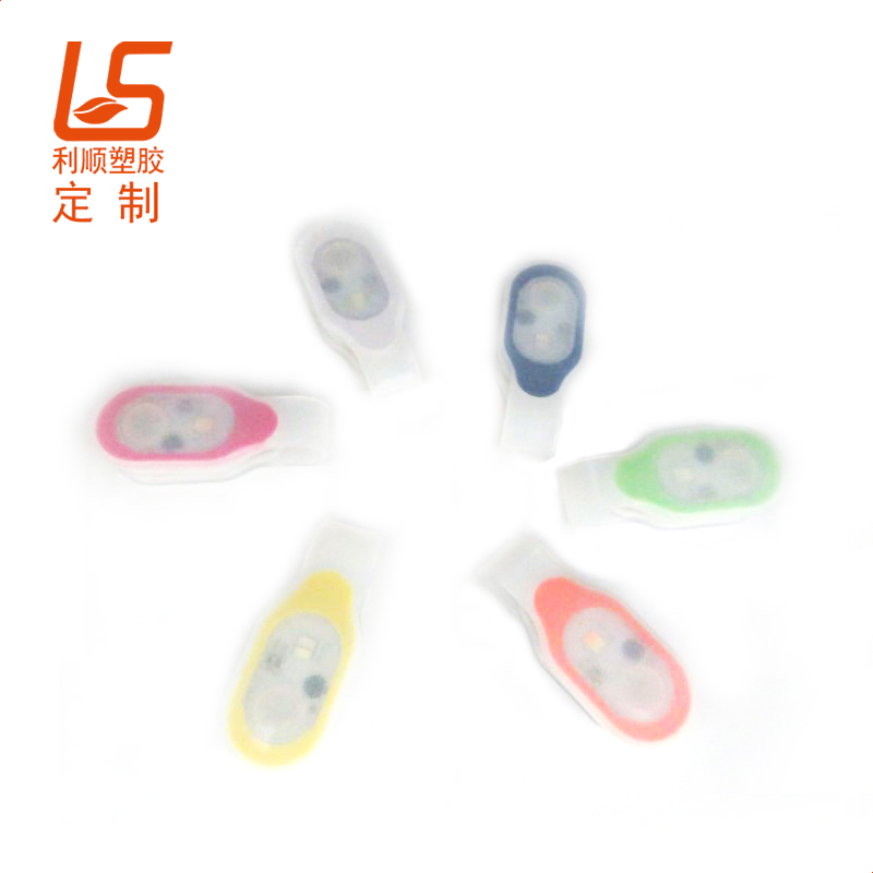 定制磁鐵吸附LED夾子燈 LED背包磁吸夾子燈硅膠磁鐵夾子燈 (3)