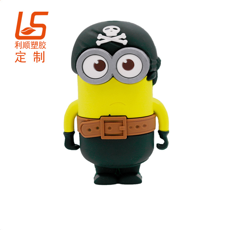 定制PVC軟膠公仔外殼移動(dòng)電源 硅膠公仔充電寶