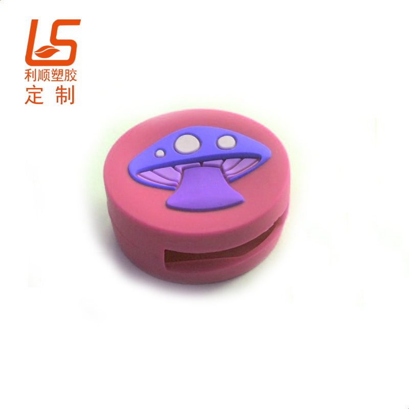 定制PVC軟膠耳機(jī)線收納器 軟膠耳機(jī)收納包